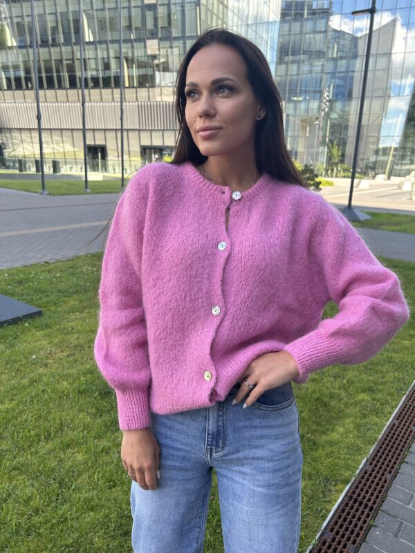 Megztinis Kardiganas Mohera Pink