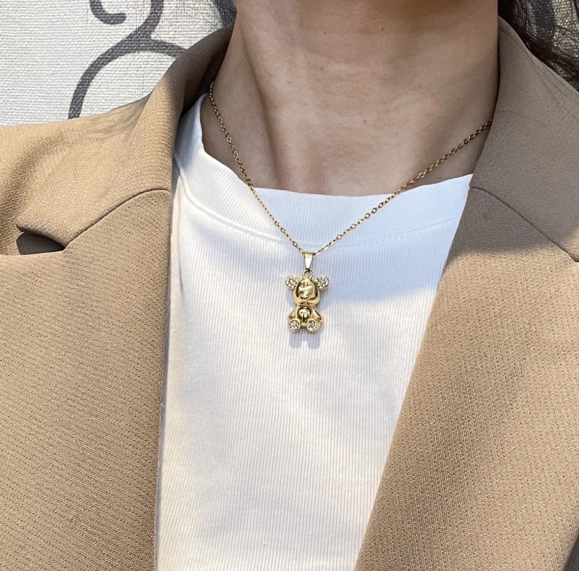 Pakabukas Teddy Silver/Gold