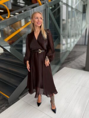 Suknelė Elegant Long Choco - Image 2