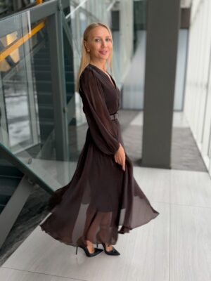 Suknelė Elegant Long Choco - Image 1