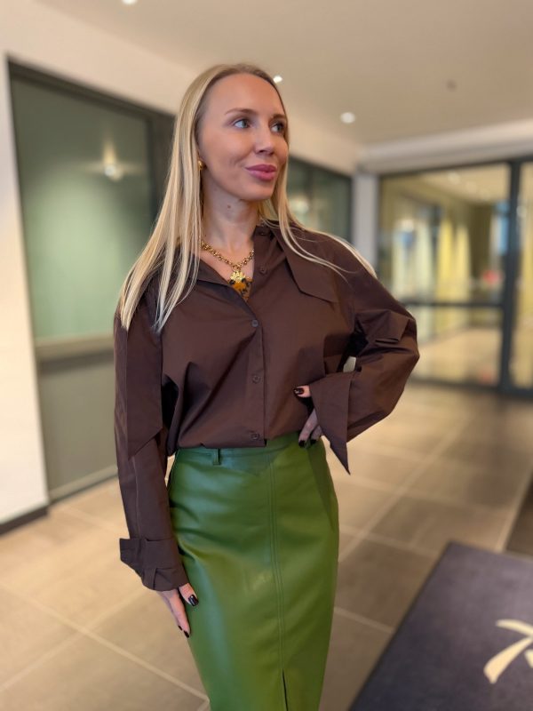 Marškiniai Pure Oversize Choco