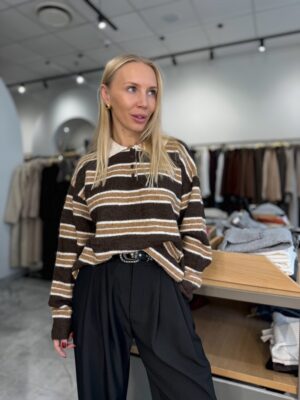 Megztukas Cosy Lines Caramel - Image 1