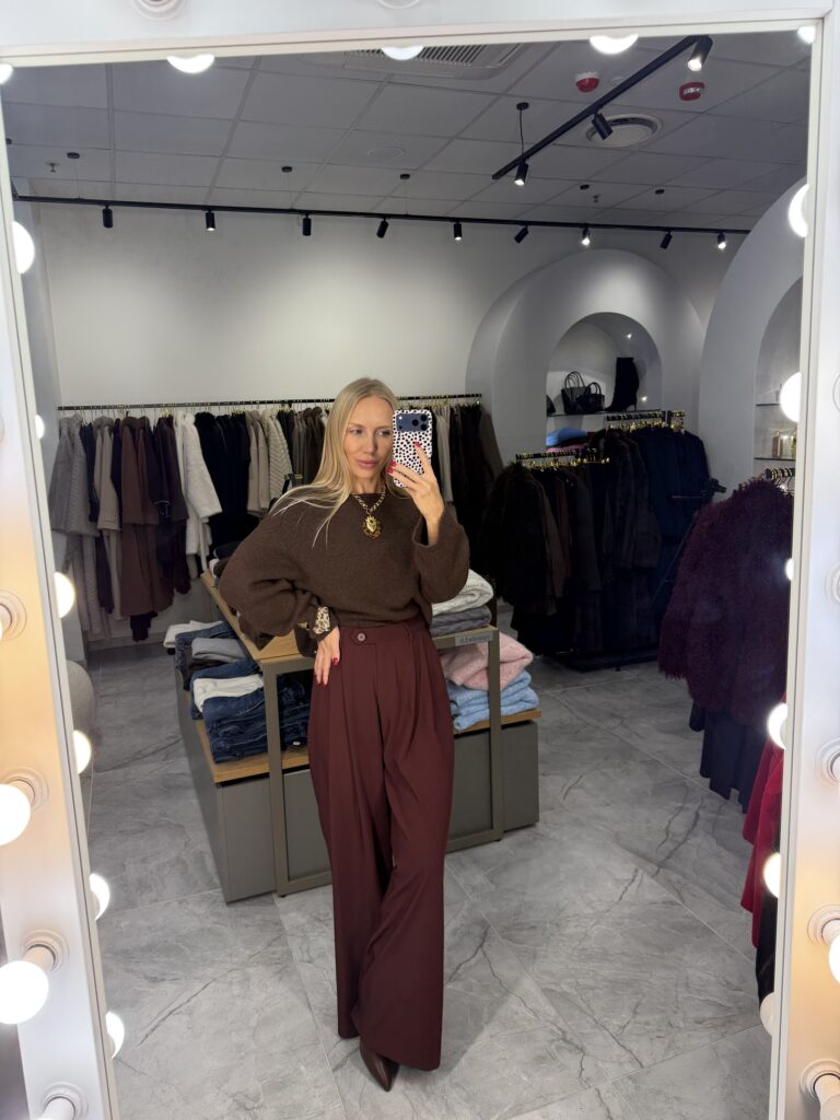 Kelnės Smooth Burgundy