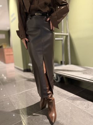 Sijonas Chic Eco Leather Choco - Image 1