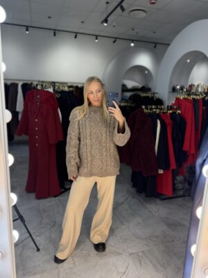 Kelnės Tailored Beige - Image 1