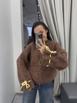 Megztinis Knit SweaterCaramel - Image 1