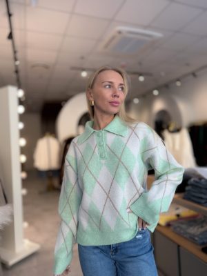 Megztukas Spring Elegance Mint - Image 1