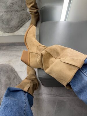 Kaubojiški batai Beige - Image 2