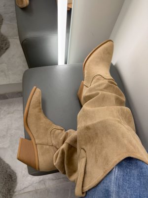 Kaubojiški batai Beige