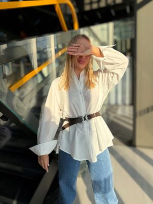 Marškiniai su diržu Elle - Image 1