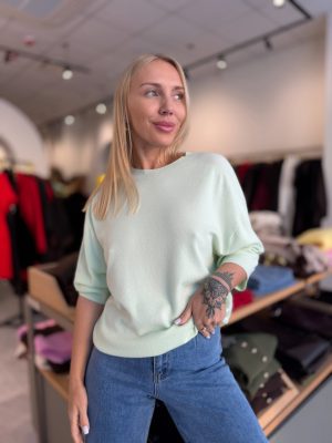 Megztukas Basic Knit Mint - Image 1