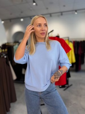 Megztukas Basic Knit Blue - Image 1