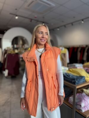 Pūkinė liemenė Orange - Image 3