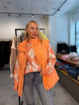 Pūkinė liemenė Orange - Image 1