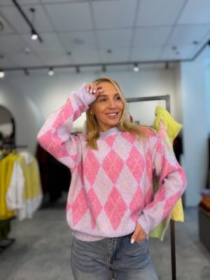 Megztinis Purple Rombo - Image 1