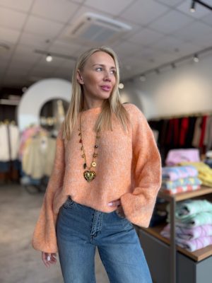 Megztinis Pastel Knit Orange - Image 1