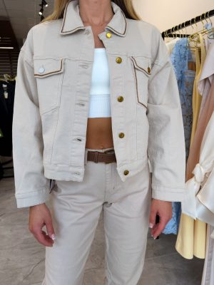 Švarkelis Beige Denim - Image 2