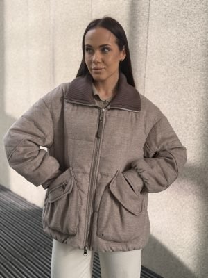 Striukė Style Bomber Beige - Image 1