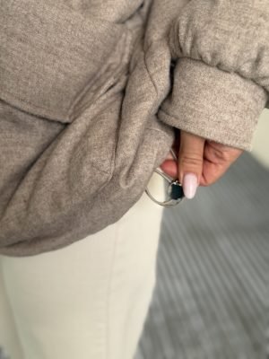 Striukė Style Bomber Beige - Image 3