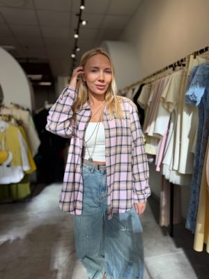 Marškiniai Check Pink - Image 1