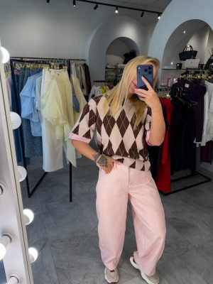 Eco odos kelnės Baby Pink - Image 2