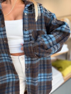 Marškiniai flaneliniai DarkBlue - Image 1
