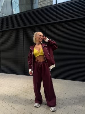 Kostiumėlis Casual Cotton Burgundy - Image 2