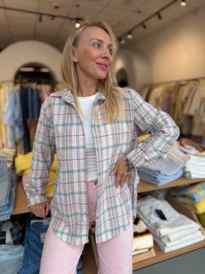 Marškiniai Check Baby PinkBlue - Image 2