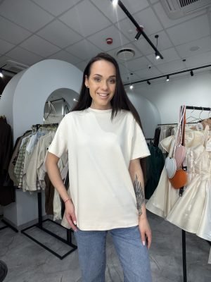 Baziniai Marškinėliai Beige - Image 1