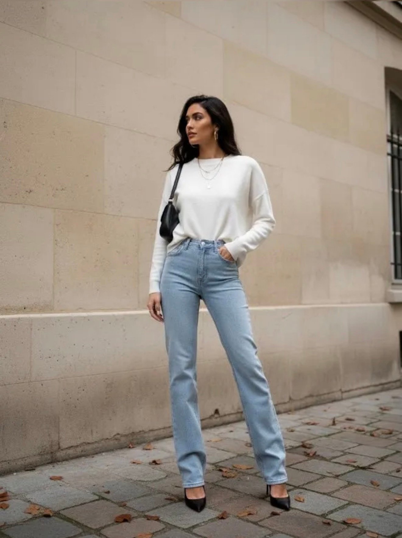 Džinsai Extra Long Line Sky Blue