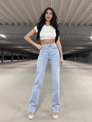 Džinsai Extra Long Line Sky Blue - Image 2