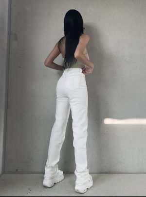 Džinsai  Extra Long Line White - Image 2