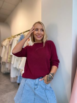 Megztukas Sleeve Burgundy - Image 1