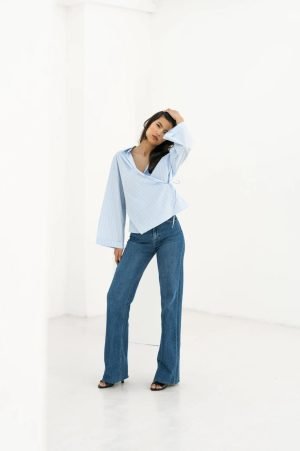 Džinsai Extra Long Line Dark Blue - Image 1