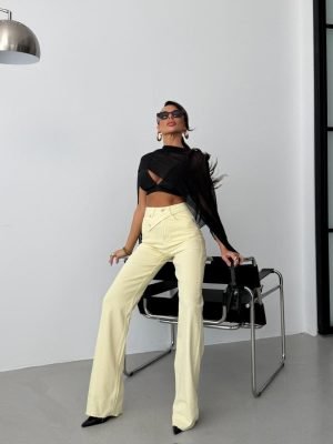 Džinsai Tall Fit Yellow - Image 4