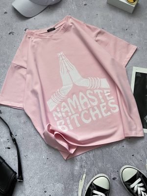 Marškinėliai Namaste Pink - Image 1