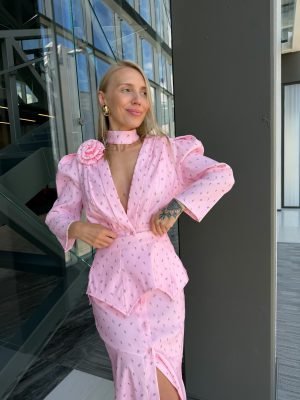 Midi ilgio suknelė Pink - Image 2