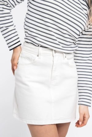 Sijonas Jeans White - Image 1