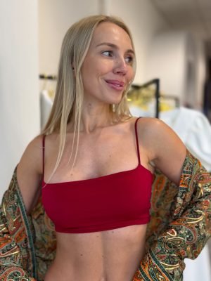 Palaidinė Crop Top Burgundy - Image 1