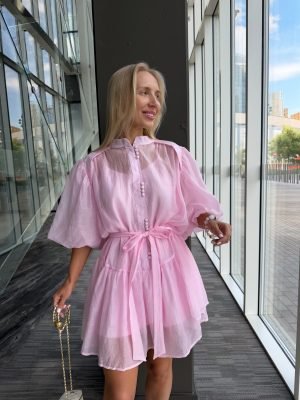 Suknelė „Emerald Baby Pink Touch“ - Image 2