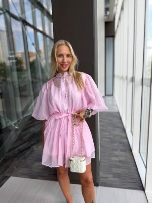 Suknelė „Emerald Baby Pink Touch“ - Image 3