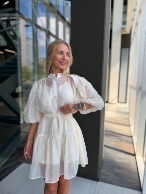Suknelė „Emerald Beige Touch“ - Image 1