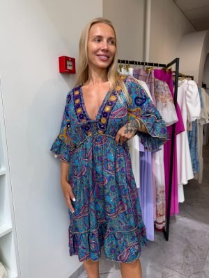 Suknelė IndiSilk Blue - Image 1