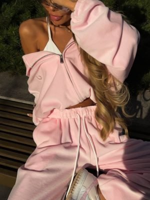 Kostiumėlis Velvet Duo Baby Pink - Image 2