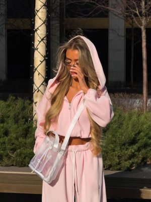 Kostiumėlis Velvet Duo Baby Pink - Image 4
