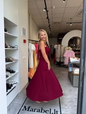 Suknelė Veni Burgundy - Image 2