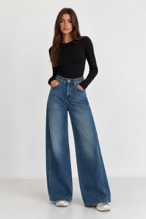 Džinsai Wide Leg Dize - Image 4