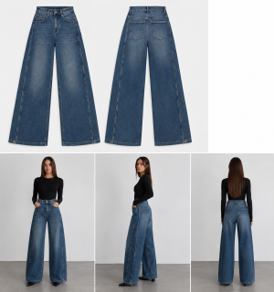 Džinsai Wide Leg Dize - Image 1