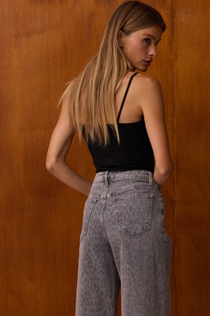 Džinsai Leopardo Wide Leg - Image 3