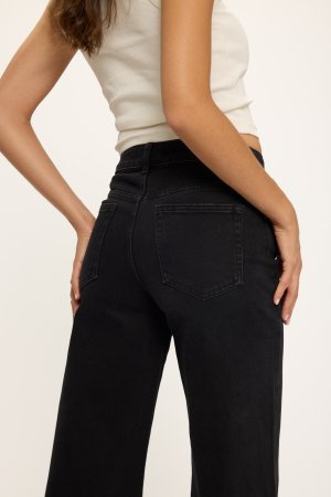 Džinsai Wide Black (Aukštaūgėm) Išankstinis Užsakymas - Image 6